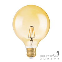 Лампа Едісона світлодіодна Osram LED 1906 GLOBE G125 6,5W/825 230V FIL GOLD E27 4X1 720 lm, 2400K