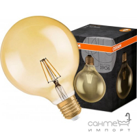 Лампа Едісона світлодіодна Osram LED 1906 GLOBE G125 6,5W/825 230V FIL GOLD E27 4X1 720 lm, 2400K