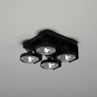 Светильник потолочный спот Shilo Hamada 2231 хай-тек, черный, сталь, алюминий