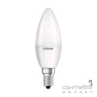 Лампа світлодіодна у формі свічки Osram VALUE CL B40 220-240V FR E14 10X1