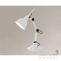 Настольная лампа Shilo Daisen 7304 хай-тек, белый, сталь, алюминий