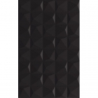 Настінна плитка 25x40 Paradyz Kwadro Melby Nero Struktura (чорна, матова)