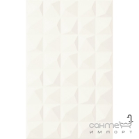 Настінна плитка 25x40 Paradyz Kwadro Melby Bianco Struktura (біла, матова)