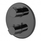 Смеситель-термостат для ванны/душа скрытого монтажа на 2 потребителя Vema V08110F0202 матовый черный