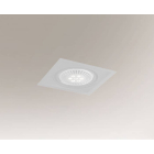Точечный светильник встраиваемый Shilo Muko H 7343 современный, белый, сталь, алюминий