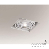 Точечный светильник встраиваемый Shilo Komoro 7324 современный, белый, сталь, алюминий