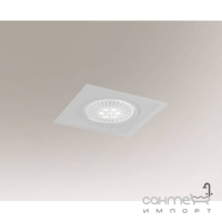 Точечный светильник встраиваемый Shilo Muko H 7345 современный, белый, сталь, алюминий