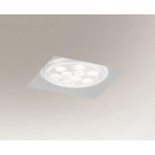 Точечный светильник встраиваемый Shilo Yatomi 7364 современный, белый, сталь, алюминий
