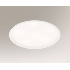 Світильник стельовий Shilo Hofu 7404 білий, метал, сталь, алюміній