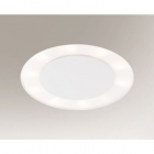 Светильник потолочный Shilo Bando 3322 белый, металл, алюминий
