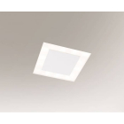 Светильник потолочный Shilo Bando 7408 белый, металл, алюминий
