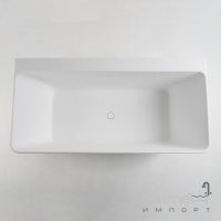 Ванна зі штучного каменю із сифоном Volle Solid Surface 12-40-051 біла