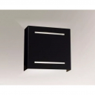 Светильник настенный бра Shilo Kitami 4418 хай-тек, черный, сталь, алюминий