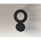 Светильник настенный бра Shilo Sado 4456 хай-тек, черный, сталь, алюминий
