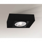 Точечный светильник накладной Shilo Koga 4430 современный, черный, сталь, алюминий