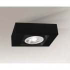 Точечный светильник накладной Shilo Koga 8007 современный, черный, сталь, алюминий