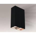 Светильник настенный бра Shilo Ozu 4442 хай-тек, черный, сталь, алюминий