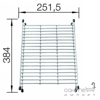 Решетка многофункциональная с защитными бортиками и ножками Blanco 234795 нержавеющая сталь