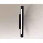 Светильник настенный бра Shilo Otaru 4476 хай-тек, черный, сталь, алюминий