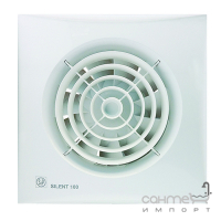 Осьовий вентилятор із зворотним клапаном Soler&Palau Silent-100 CZ 230V 5210400700 білий