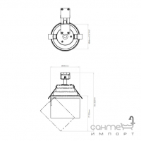 Точечный накладной светильник Astro Lighting Lynx Recess 1403003 Белый Матовый