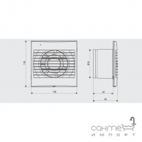 Осевой вентилятор для ванной комнаты Soler&Palau Decor-100 C 230V 5210001300 белый