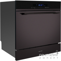 Встраиваемая посудомоечная машина на 8 комплектов посуды Gunter&Hauer SL 3008 Compact черная/черное стекло