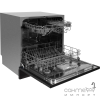 Вбудована посудомийна машина на 8 комплектів посуду Gunter&Hauer SL 3008 Compact чорне/чорне скло
