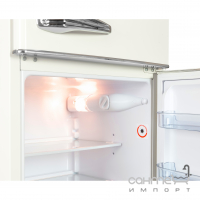 Двухкамерный холодильник Gunter&Hauer FN 240 B бежевый, ретро