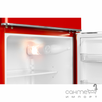 Двокамерний холодильник Gunter&Hauer FN 240 R червоний, ретро