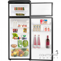 Двокамерний холодильник Gunter&Hauer FN 275 G графіт, ретро