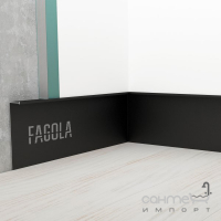 Плінтус прихованого монтажу з видимим кантом для великих кімнат Fagola Linea для штукатурки