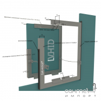Посилений ревізійний люк під фарбування VHID Cork Vertical за індивідуальним виміром
