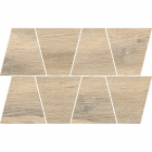 Керамогранит мозаика Opoczno Grand Wood Natural Warm Grey Mosaic Trapeze 19x30,6