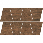 Керамогранит мозаика Opoczno Grand Wood Prime Brown Mosaic Trapeze 19x30,6