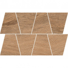 Керамогранит мозаика Opoczno Grand Wood Rustic Light Brown Mosaic Trapeze 19x30,6