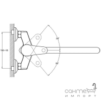 Смеситель для ванны G-Lauf GBS7-A279 хром