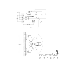 Смеситель для ванны G-Lauf LWF3-A113 хром