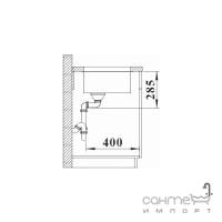 Кухонная мойка под столешницу Blanco Solis 700-U 526125 740x440 нержавеющая сталь полированная