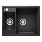 Гранітна кухонна мийка врізна Blanco Silgranit Metra 525924 6-F чорний