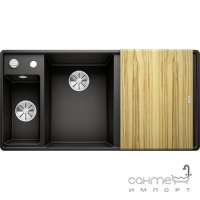 Гранитная кухонная мойка врезная Blanco Silgranit Axia 6 S-F 525853 черный