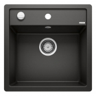Гранітна кухонна мийка врізна Blanco Silgranit Dalago 5-F 525872 чорний