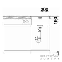 Кухонная мойка врезная Blanco Andano 400-IF/A 525244 нержавеющая сталь полированная