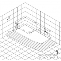 Гідромасажна ванна Volle 12-88-102 L лівостороння