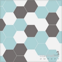 Плитка напольная, шестиугольная 20х23,1 Kerama Marazzi Линьяно серый (матовая), арт. SG23026N
