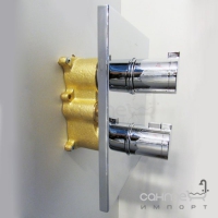 Змішувач-термостат прихованого монтажу для ванни Imprese Centrum VRB-10400Z хром