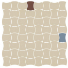 Керамогранит универсальный мозаика Paradyz Modernizm Bianco Mozaika Prasowana K.3,6X4,4 Mix A 30,86x30,86