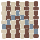 Керамограніт універсальний мозаїка Paradyz Modernizm Bianco Mozaika Prasowana K.3,6X4,4 Mix B 30,86x30,86