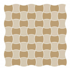 Керамограніт універсальний мозаїка Paradyz Modernizm Bianco Mozaika Prasowana K.3,6X4,4 Mix C 30,86x30,86