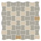 Керамогранит универсальный мозаика Paradyz Modernizm Bianco Mozaika Prasowana K.3,6X4,4 Mix D 30,86x30,86